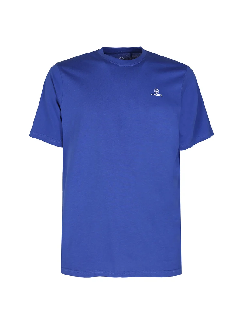 T-shirt da uomo in cotone con logo - bluette