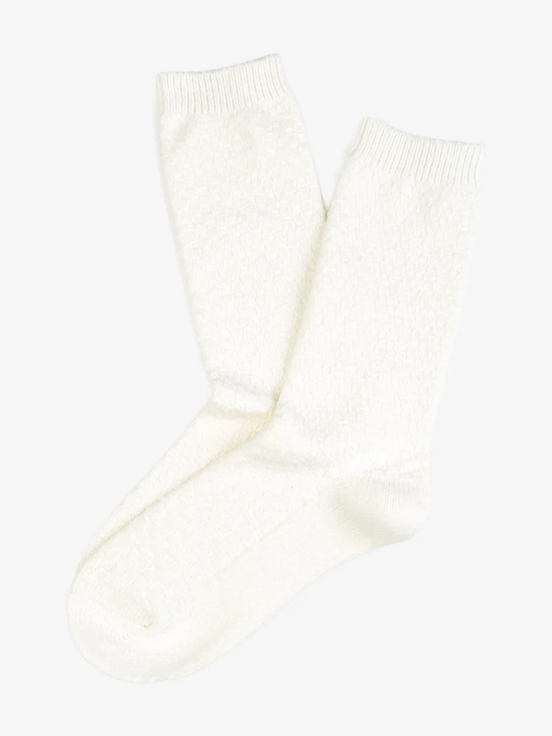 Calze midi da donna morbide - panna