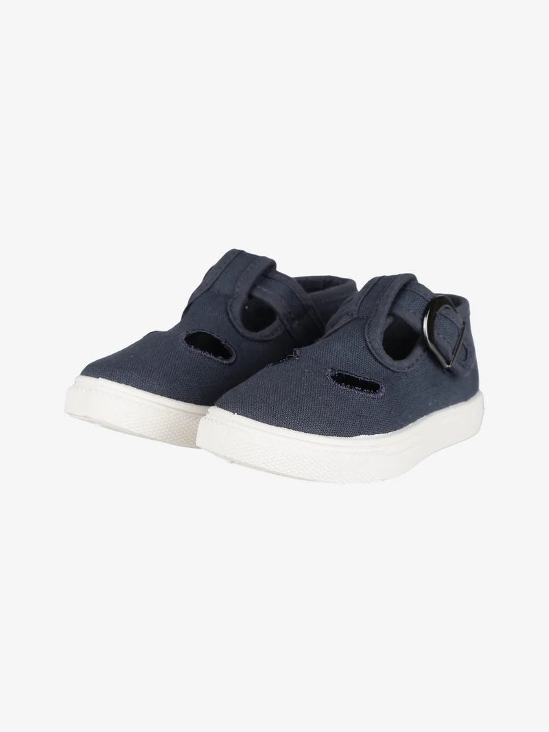 Sandali chiusi da bambino in tela - blu scuro