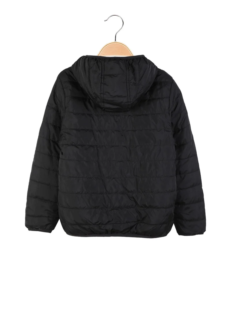 Giacca reversibile da bambino con stampe - nero
