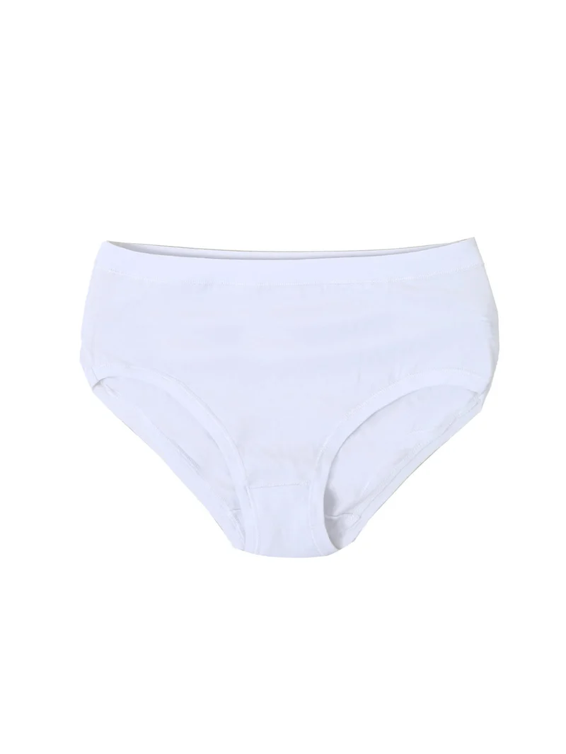 Confezione da 3 maxi slip in cotone bielastico - bianco