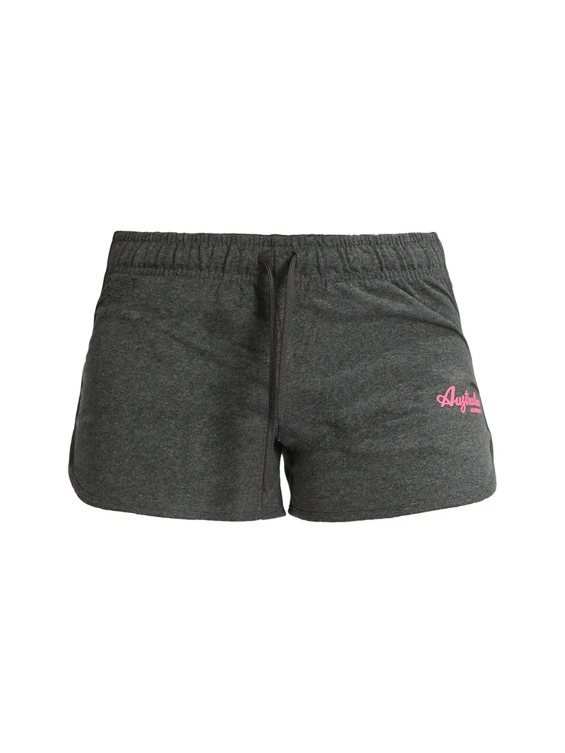Shorts sportivi donna in cotone - grigio scuro