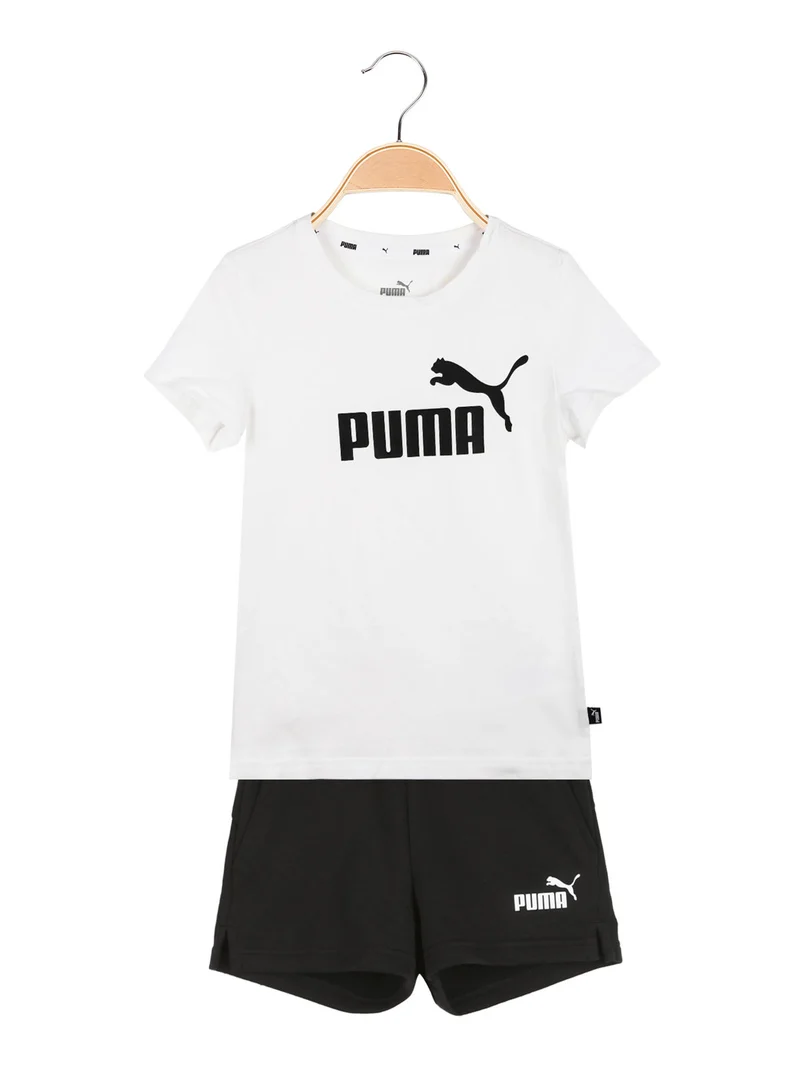 Completo sportivo da bambina in cotone - bianco