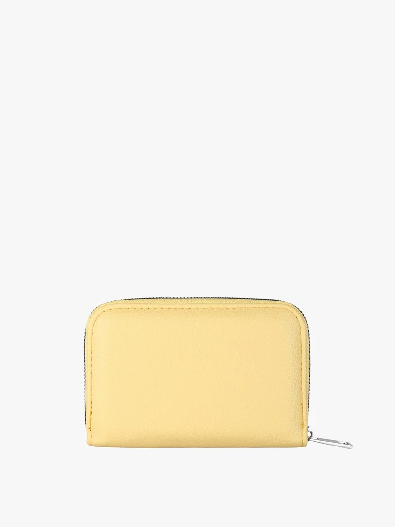 Portafoglio donna con borchie - giallo