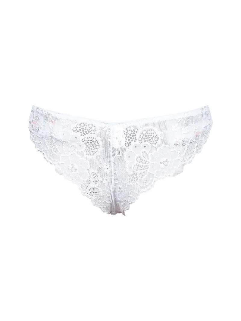 Slip donna in pizzo - bianco