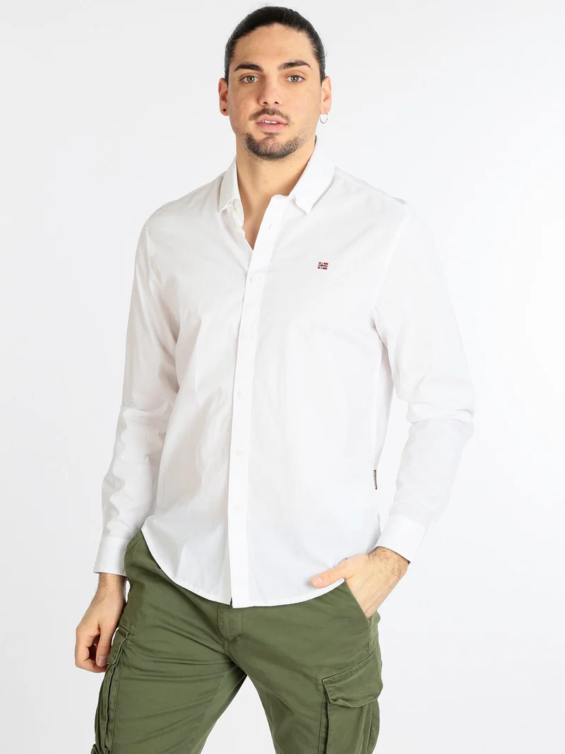 G GRAIE 1 Camicia da uomo in cotone - bianco