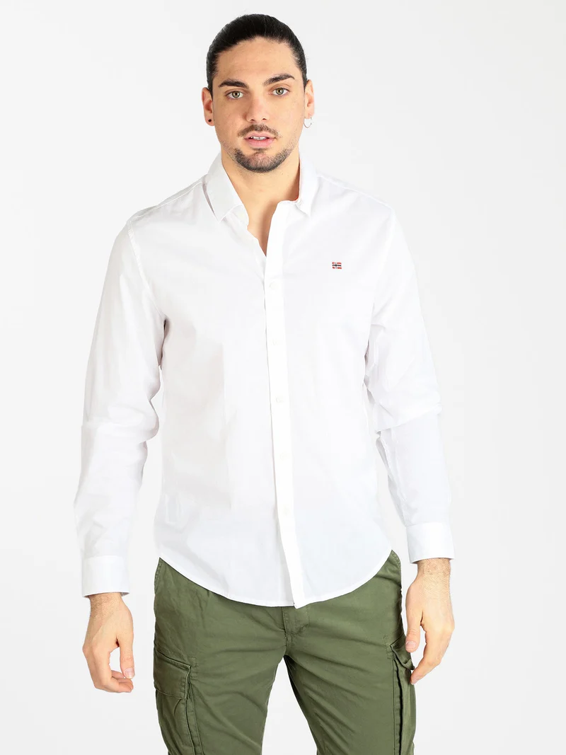 G GRAIE 1 Camicia da uomo in cotone - bianco
