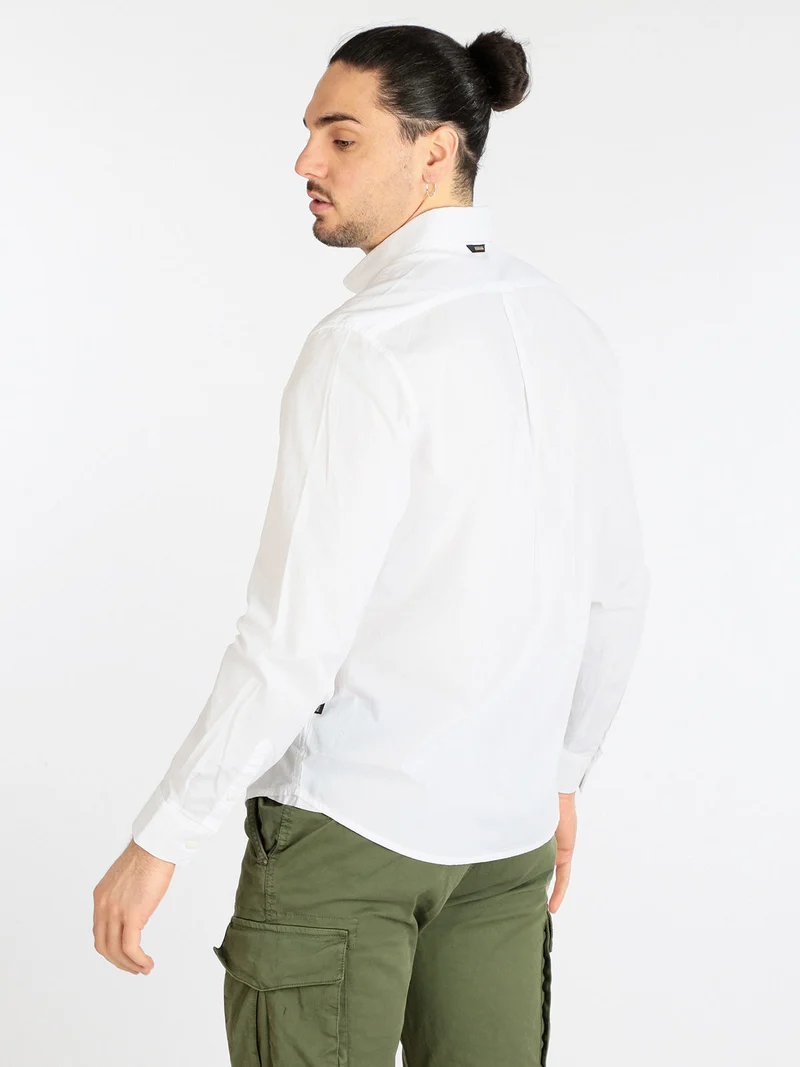 G GRAIE 1 Camicia da uomo in cotone - bianco