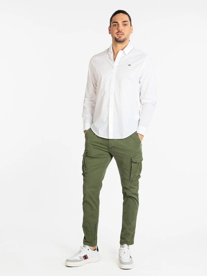 G GRAIE 1 Camicia da uomo in cotone - bianco