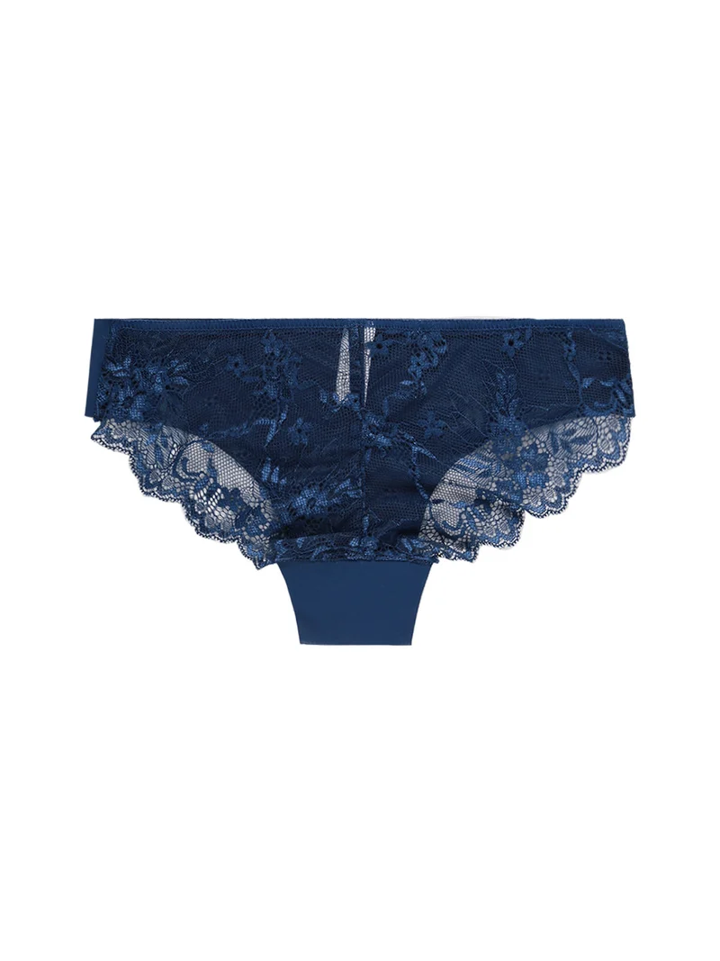 Slip in pizzo VERA - blu