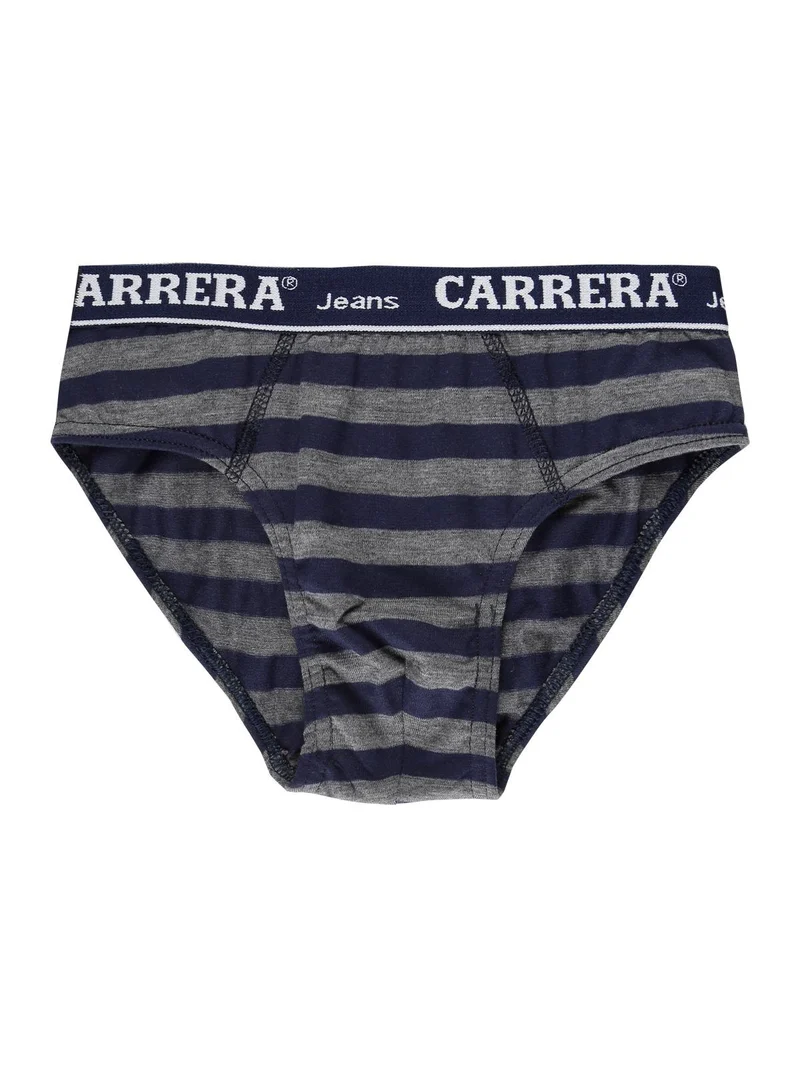Slip a righe in cotone - blu