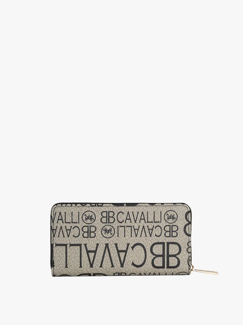Portafoglio rettangolare da donna con stampe - khaki