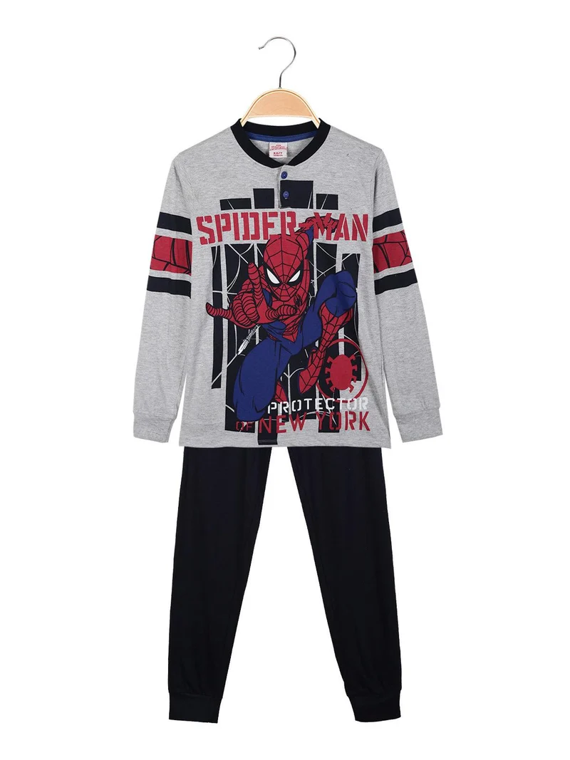 Spider Man pigiama da bambino in cotone - grigio