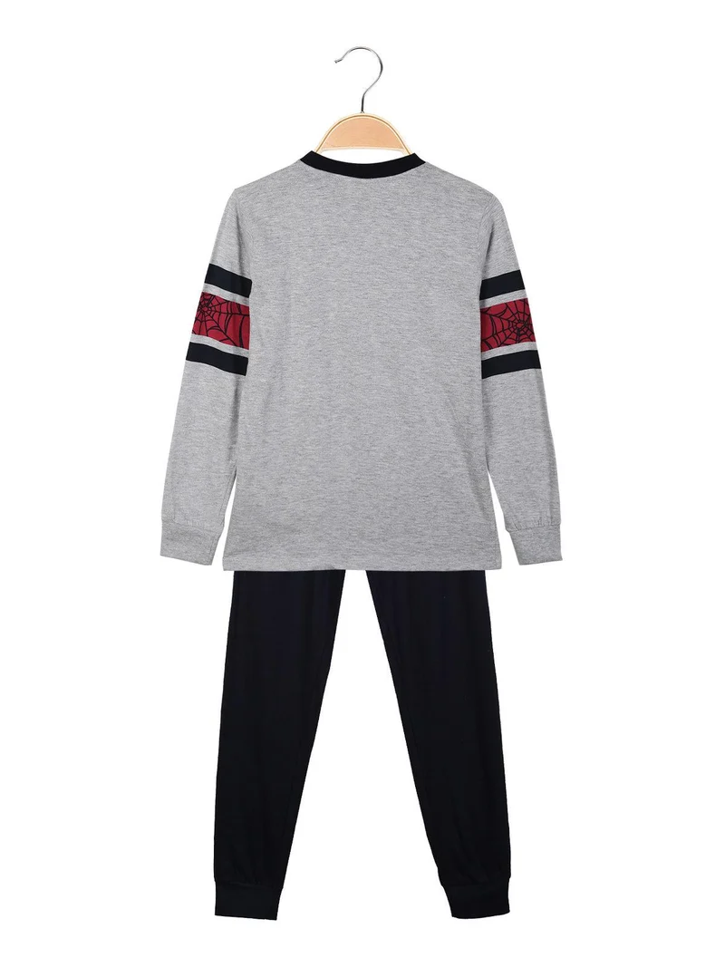 Spider Man pigiama da bambino in cotone - grigio