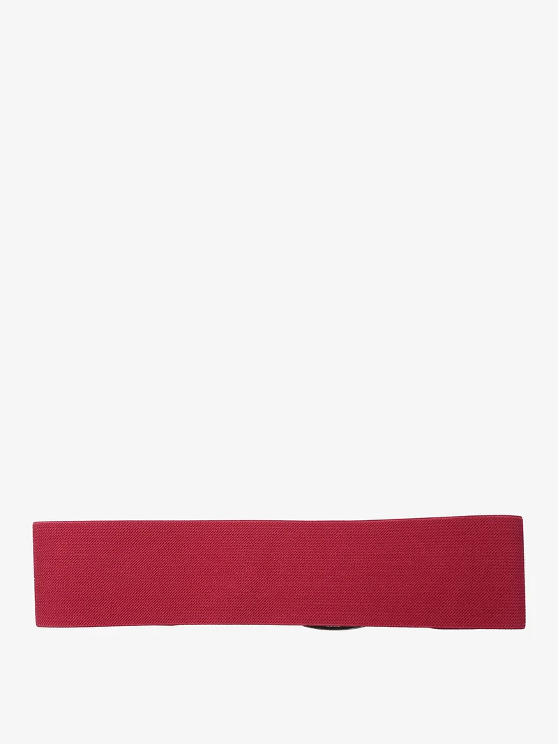 Cintura elasticizzata da donna con fibbia argentata - fucsia