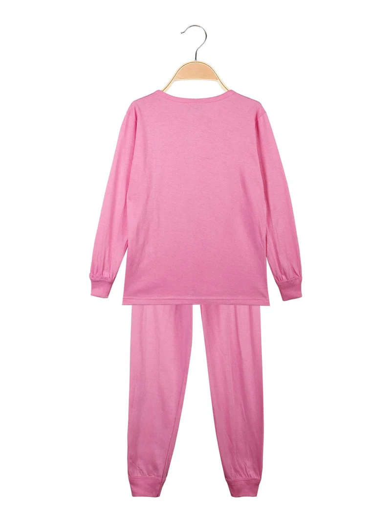 Pigiama lungo in cotone Minnie e Paperina - rosa