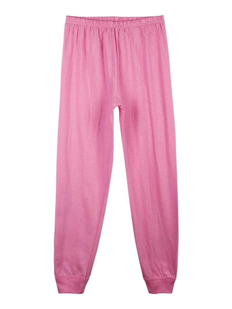 Pigiama lungo in cotone Minnie e Paperina - rosa