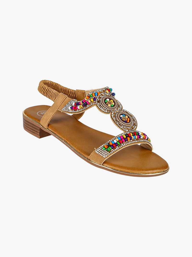 Sandali da donna gioiello - cammello