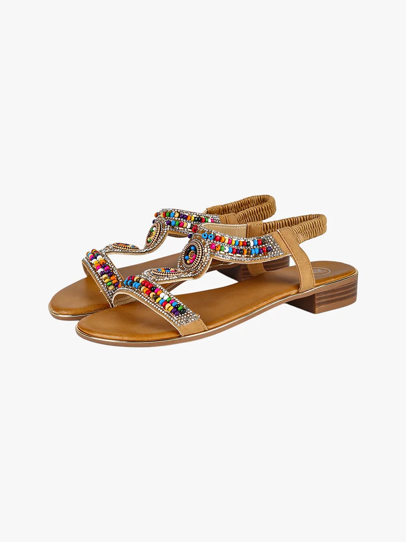 Sandali da donna gioiello - cammello