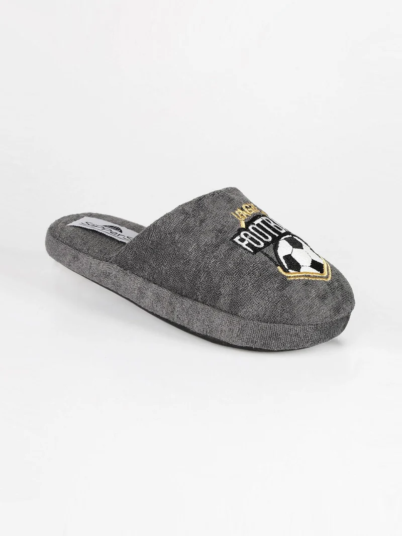 Pantofole football da bambino - grigio