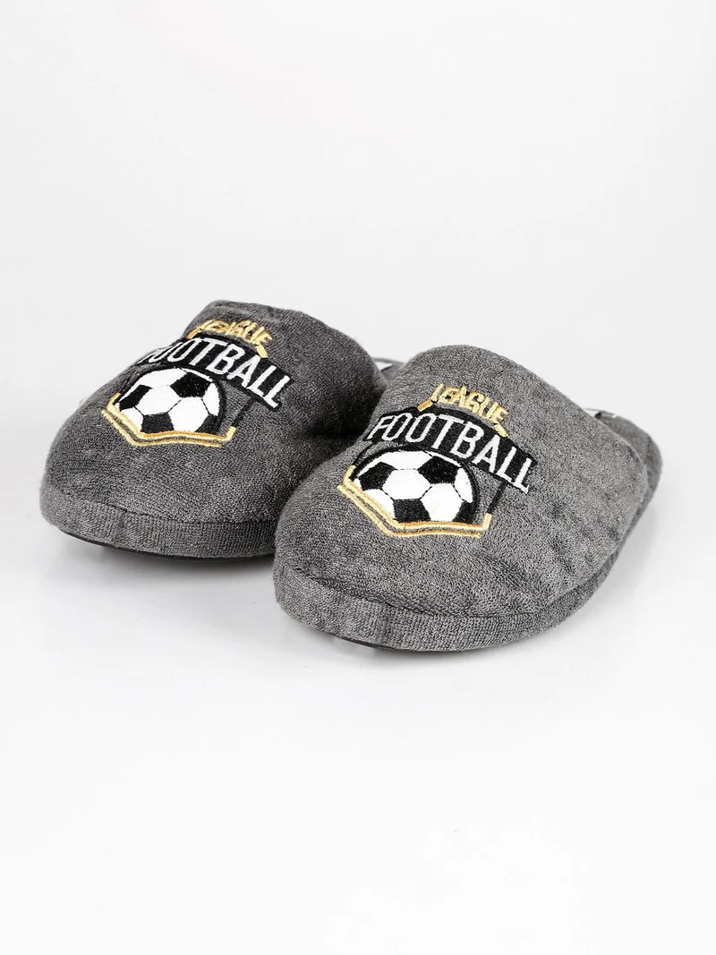 Pantofole football da bambino - grigio