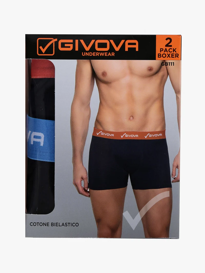 Set di 2 boxer da uomo bicolore - multicolore