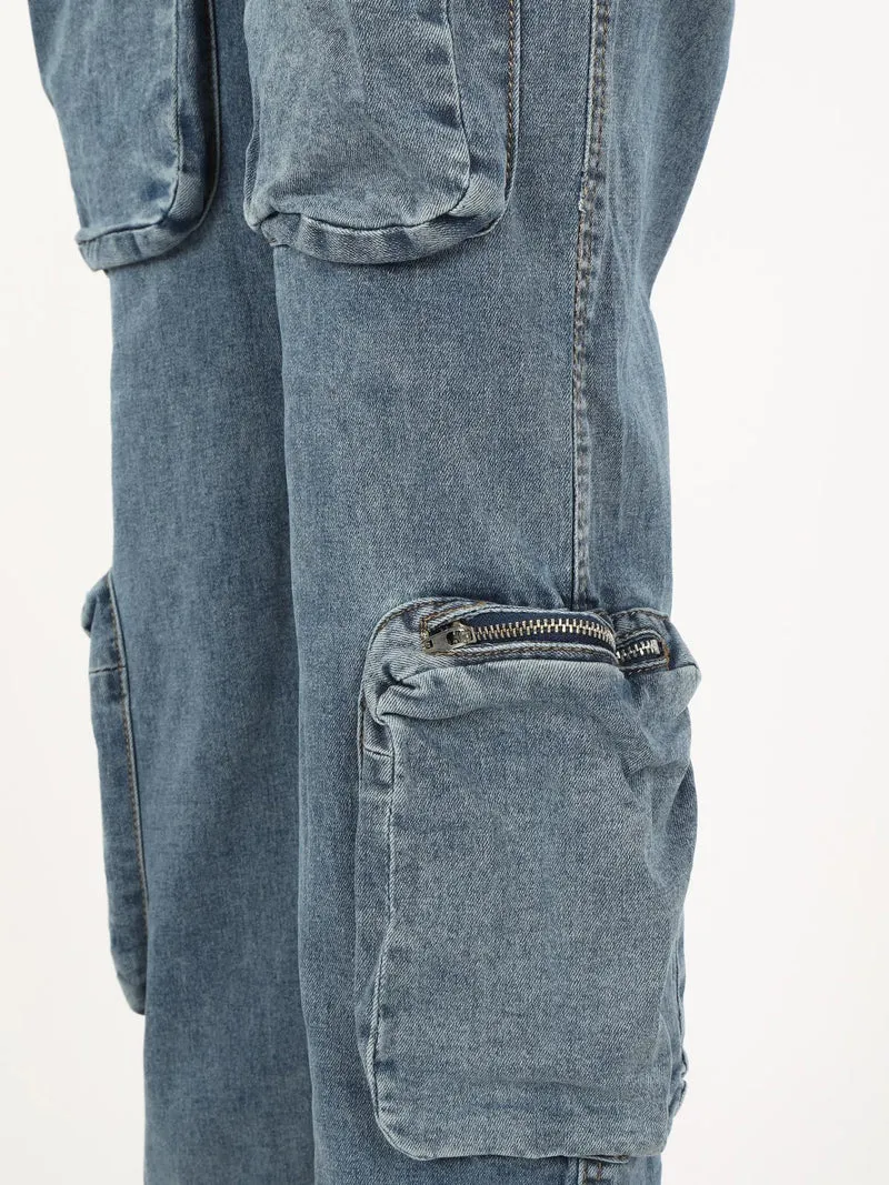Jeans donna multitasche con polsini - jeans