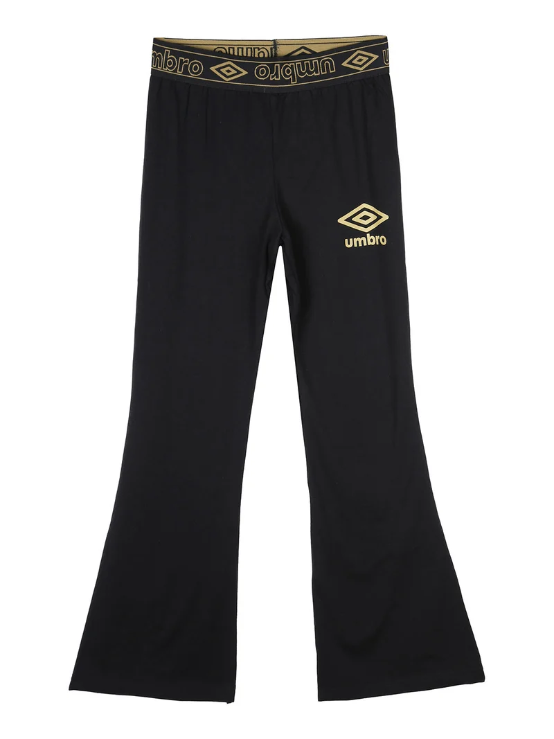 Leggings da ragazza a zampa - nero