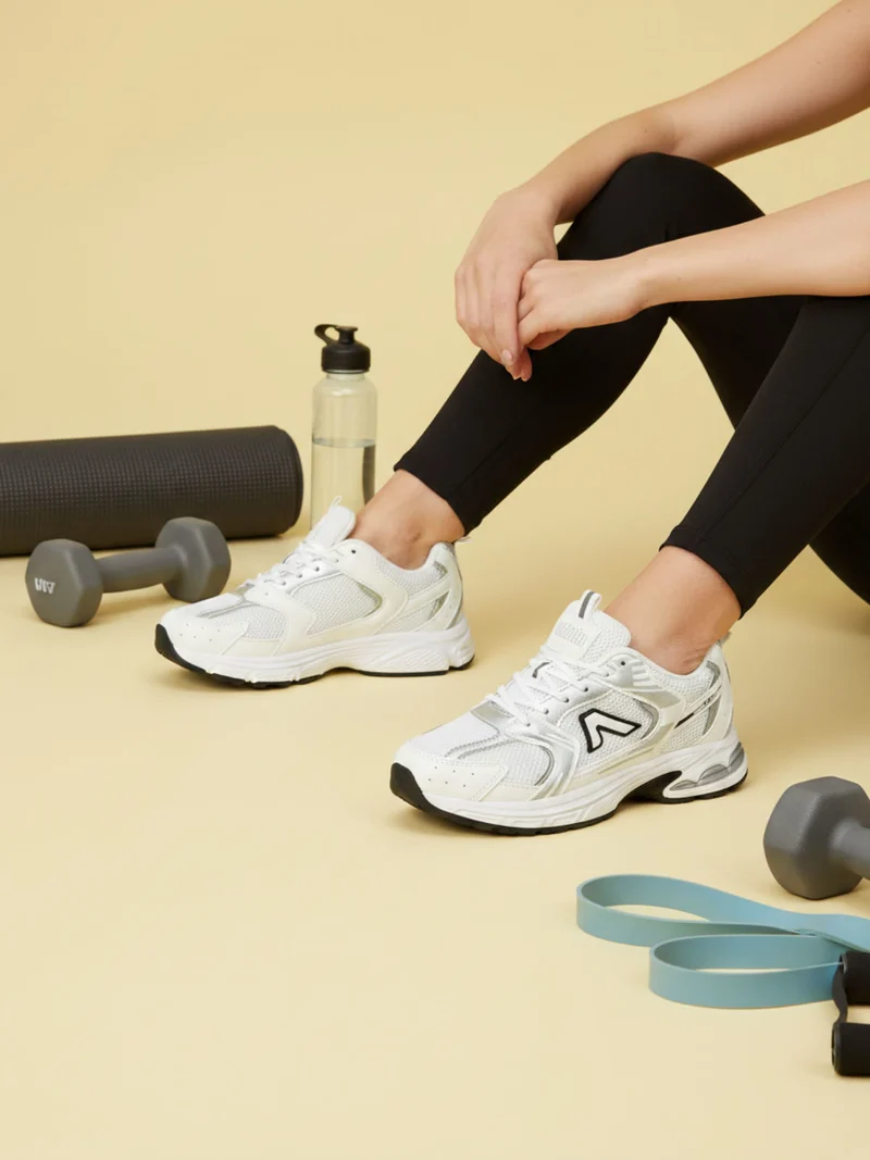 Sneakers sportive da donna - bianco