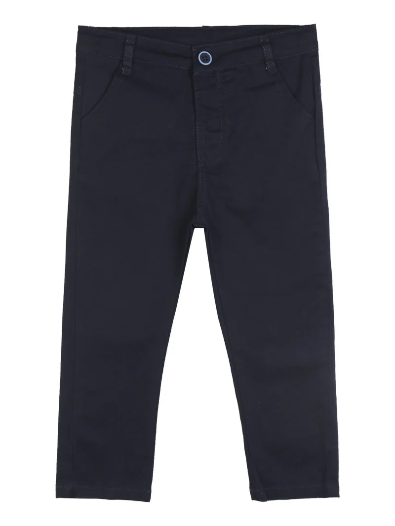 Completo da neonato 2 pezzi con camicia + pantaloni - blu