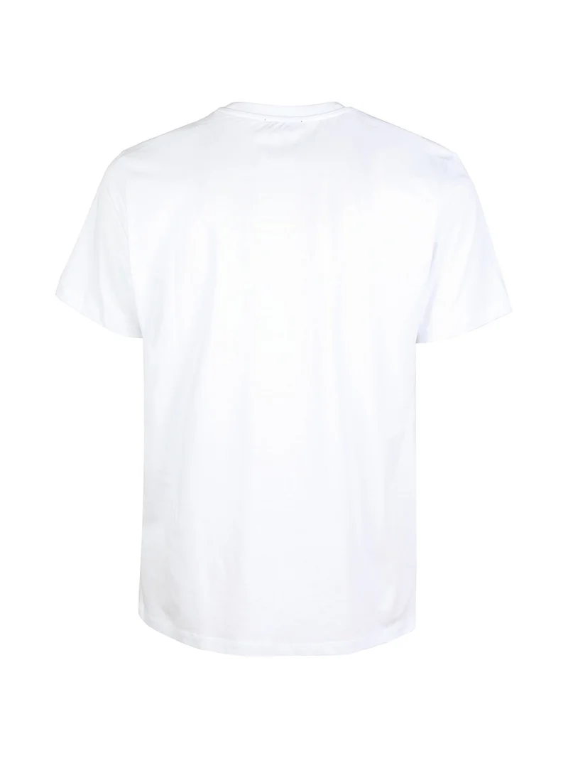 T-shirt uomo manica corta con taschino - bianco