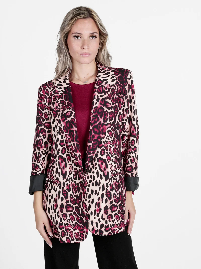 Blazer donna msculato oversize - rosso