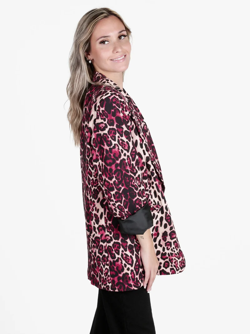 Blazer donna msculato oversize - rosso