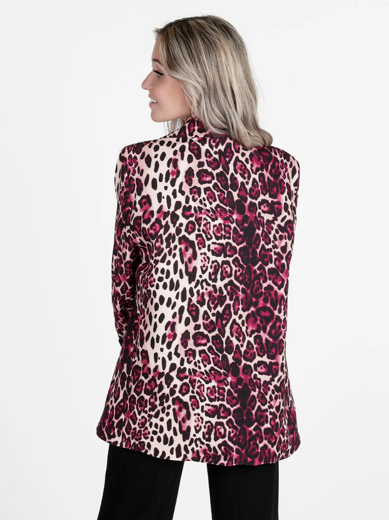 Blazer donna msculato oversize - rosso