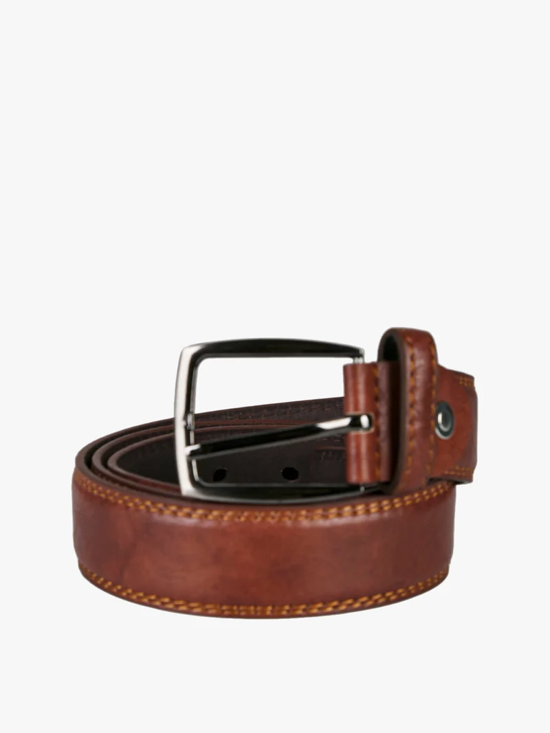 Cintura uomo in ecopelle - marrone