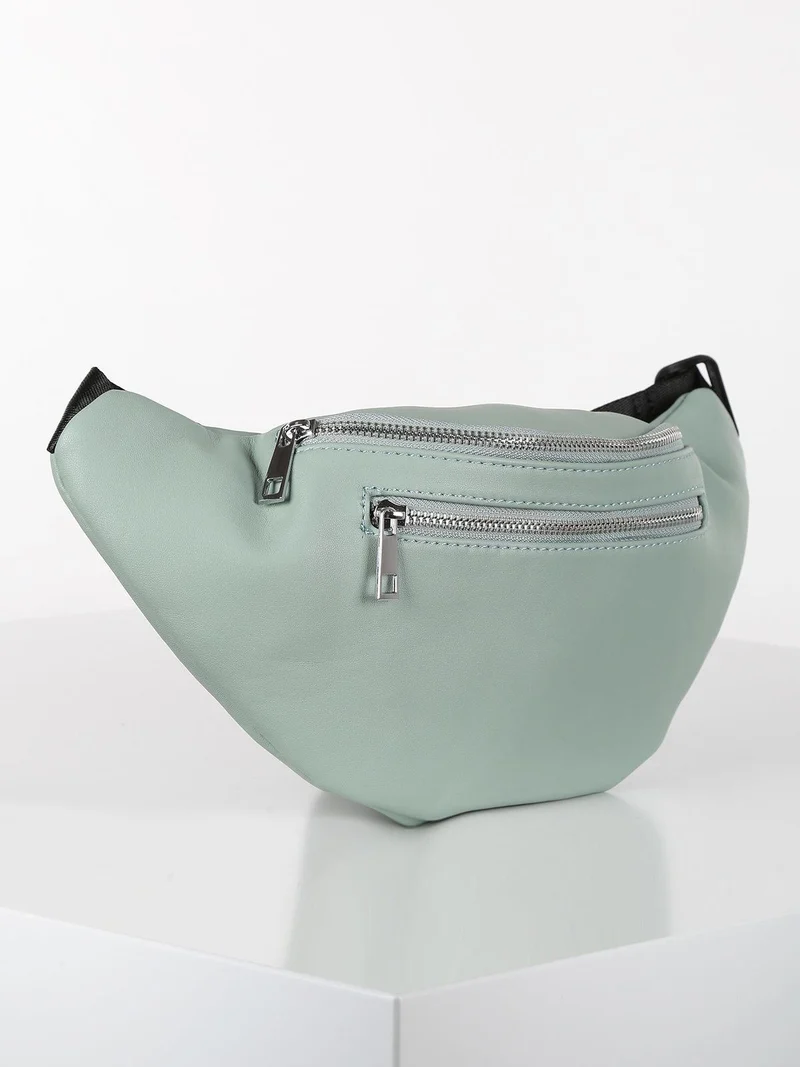 Marsupio donna in ecopelle - acqua marina
