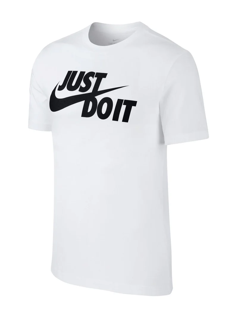 Sportswear t-shirt girocollo da uomo con logo - bianco