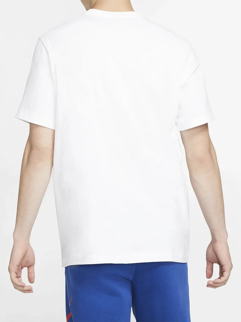 Sportswear t-shirt girocollo da uomo con logo - bianco