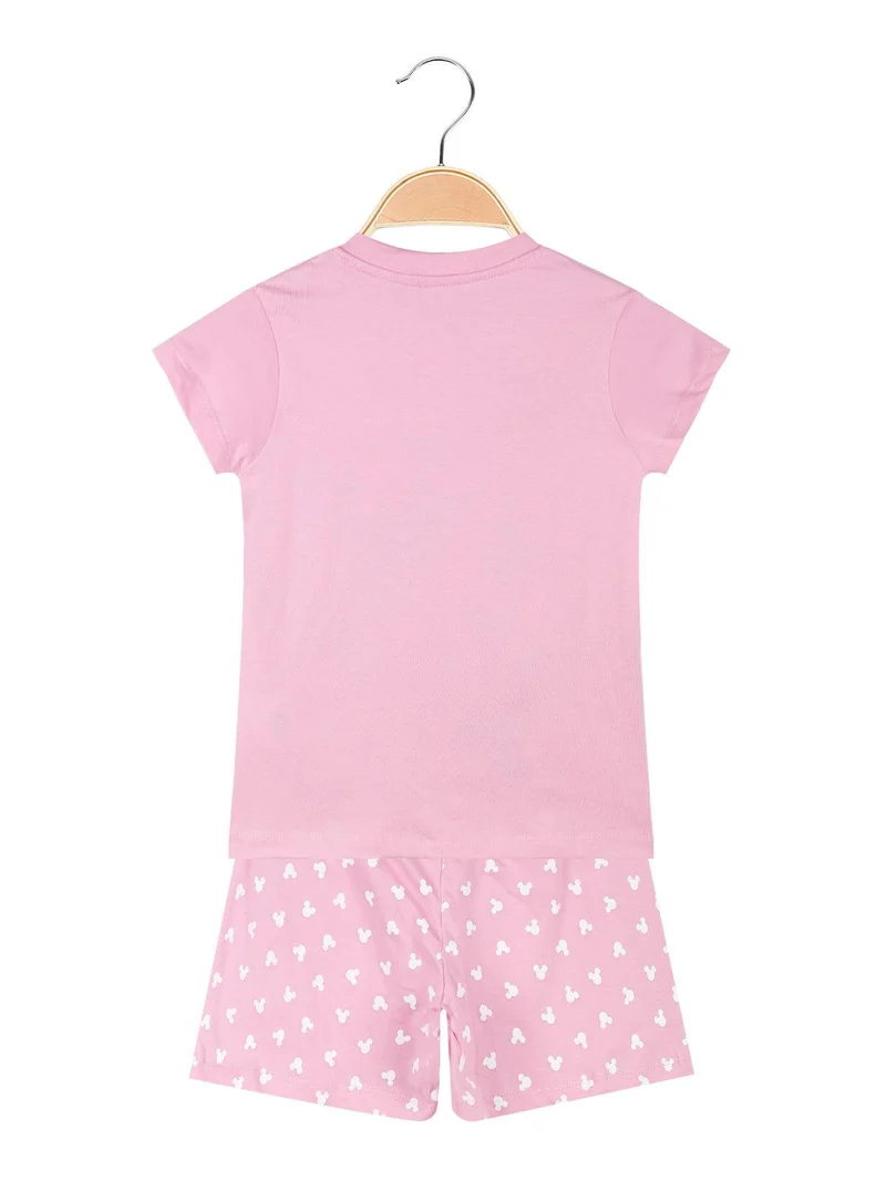 Pigiama corto Minnie bambina con stampe - rosa