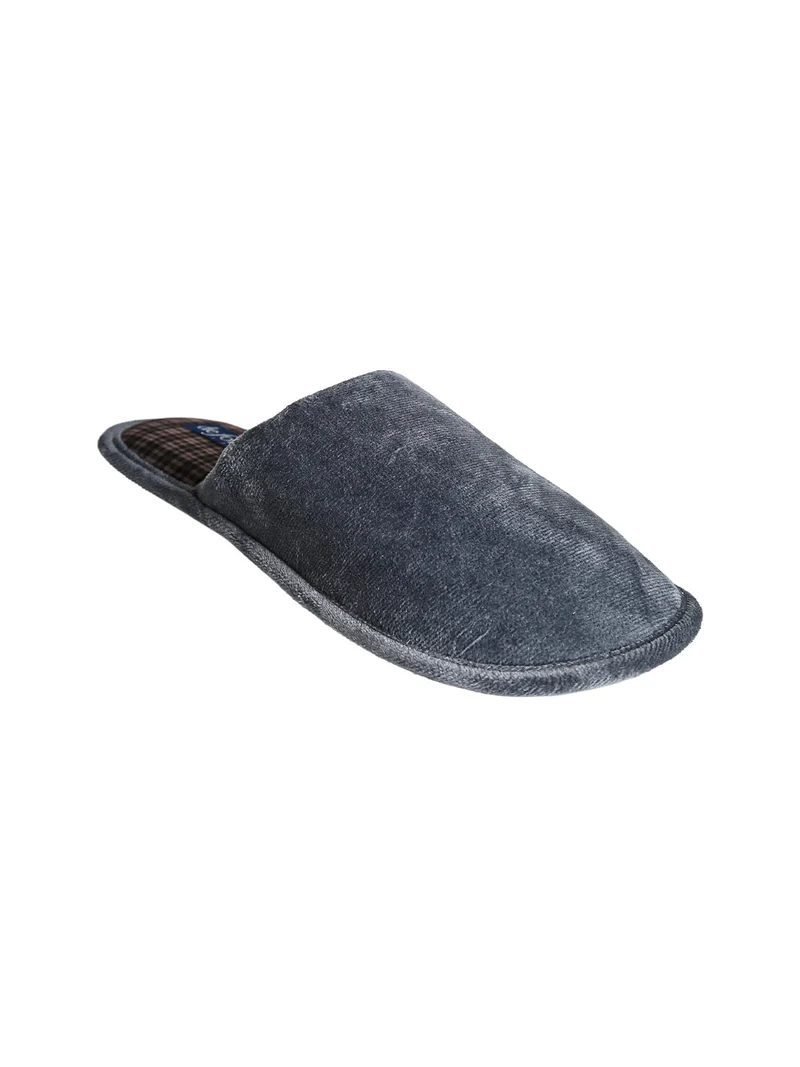 Pantofole invernali da uomo scamosciate - grigio scuro