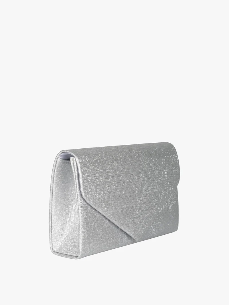 Pochette donna brillantinata - argento