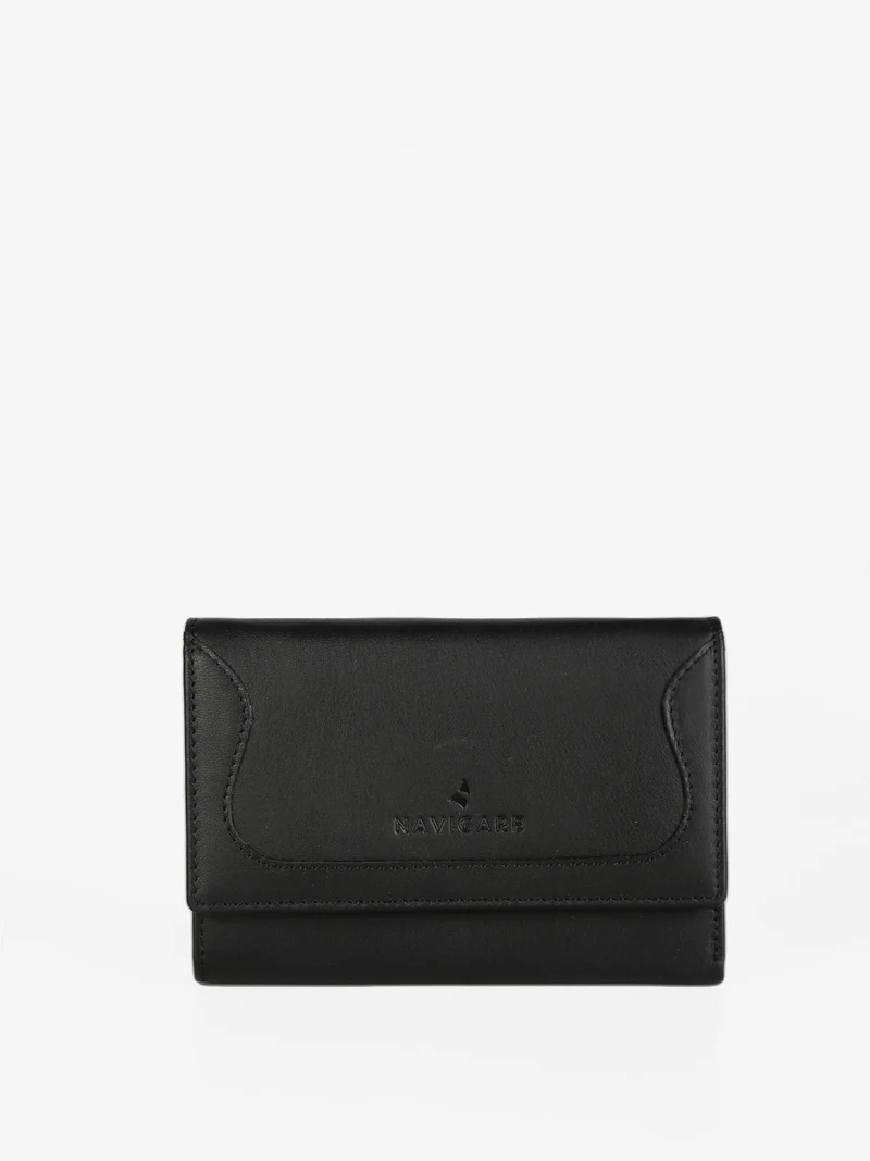 Portafoglio in pelle donna - nero
