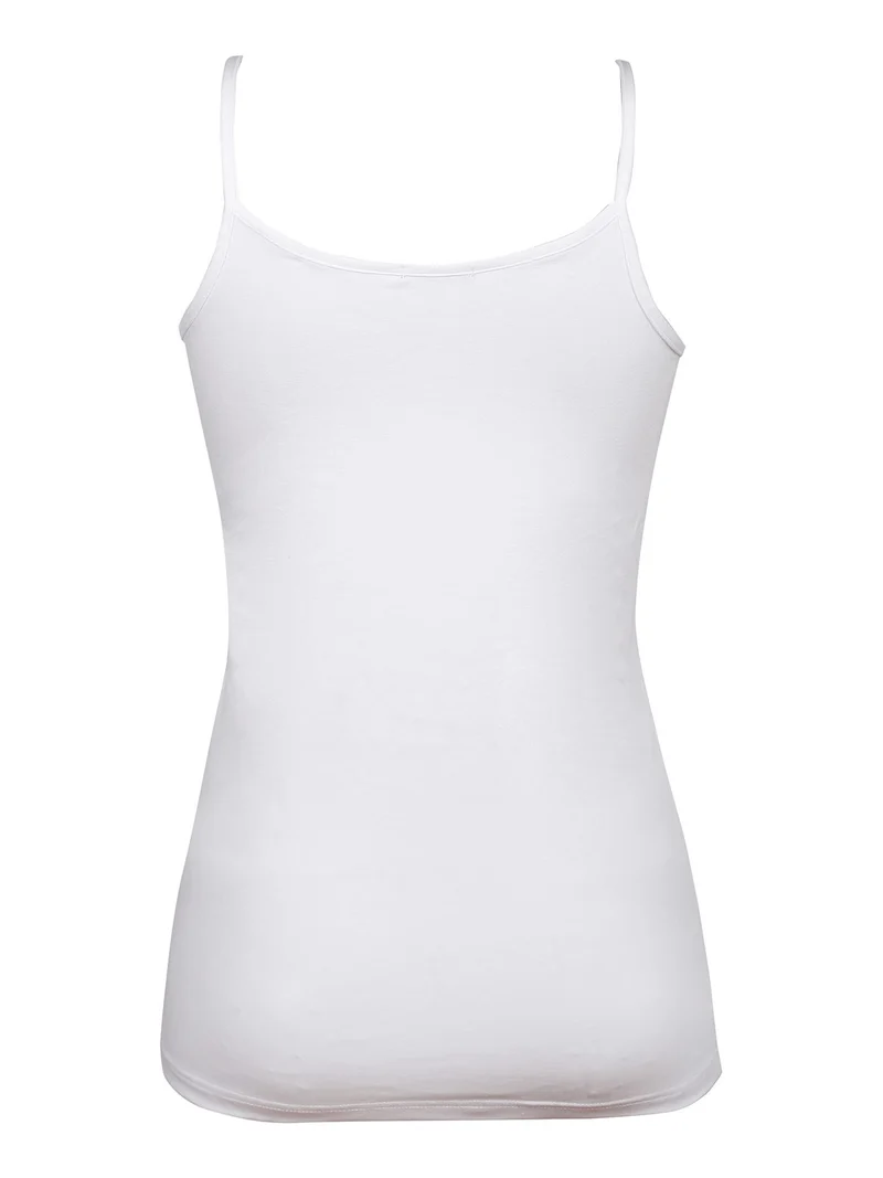 Canotta donna a spalla stretta - bianco