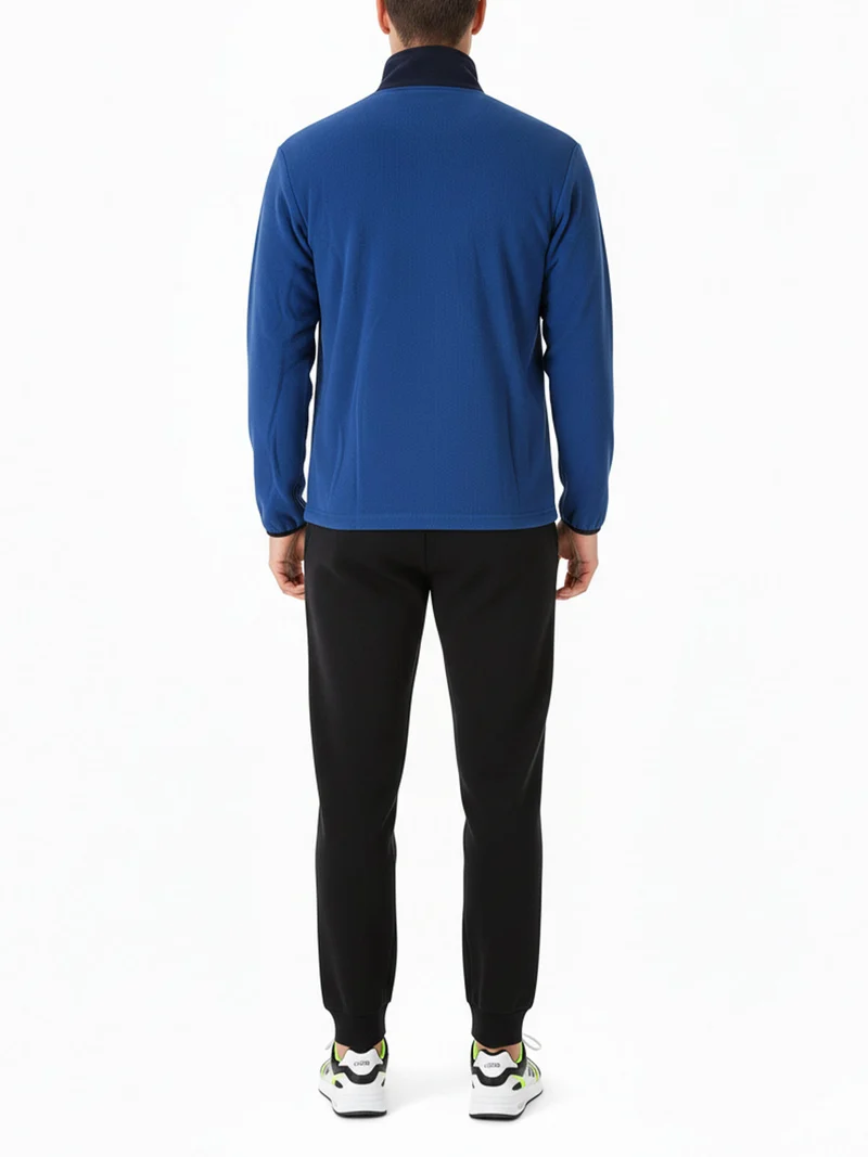 Completo tuta da uomo in pile full zip - blu scuro