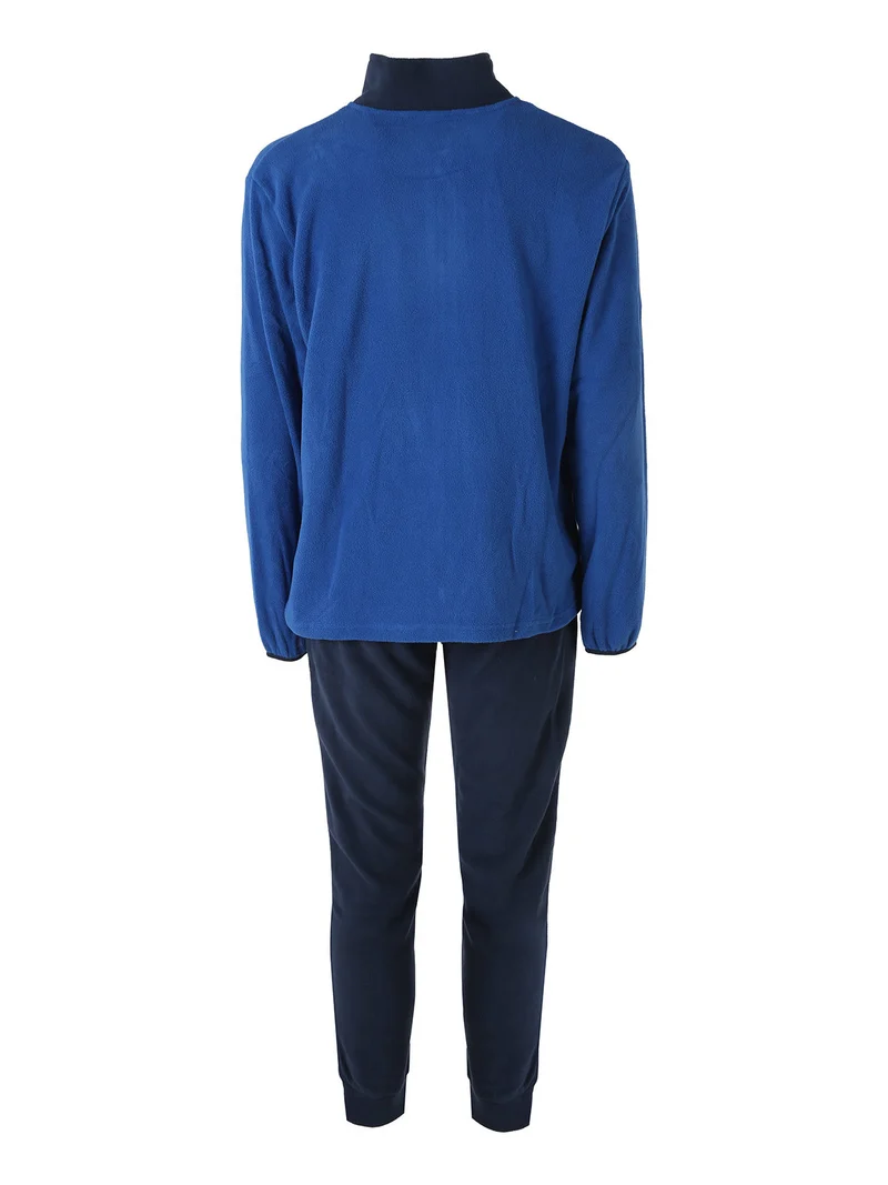 Completo tuta da uomo in pile full zip - blu scuro