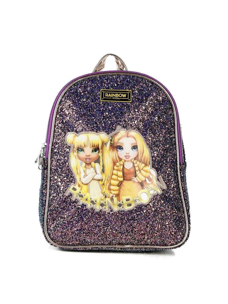 Zainetto glitter da bambina - platino