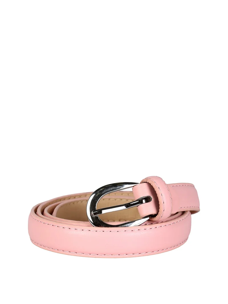 Cintura donna con fibbia argento - rosa