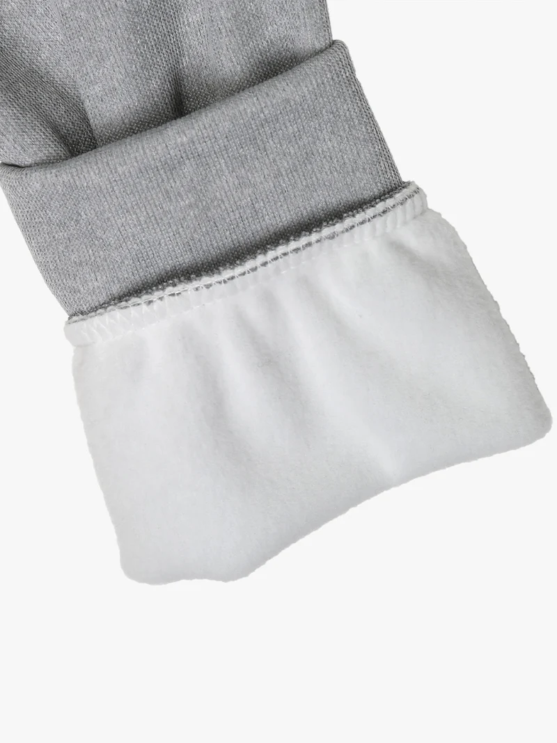 Felpa girocollo da bambina con disegno - grigio