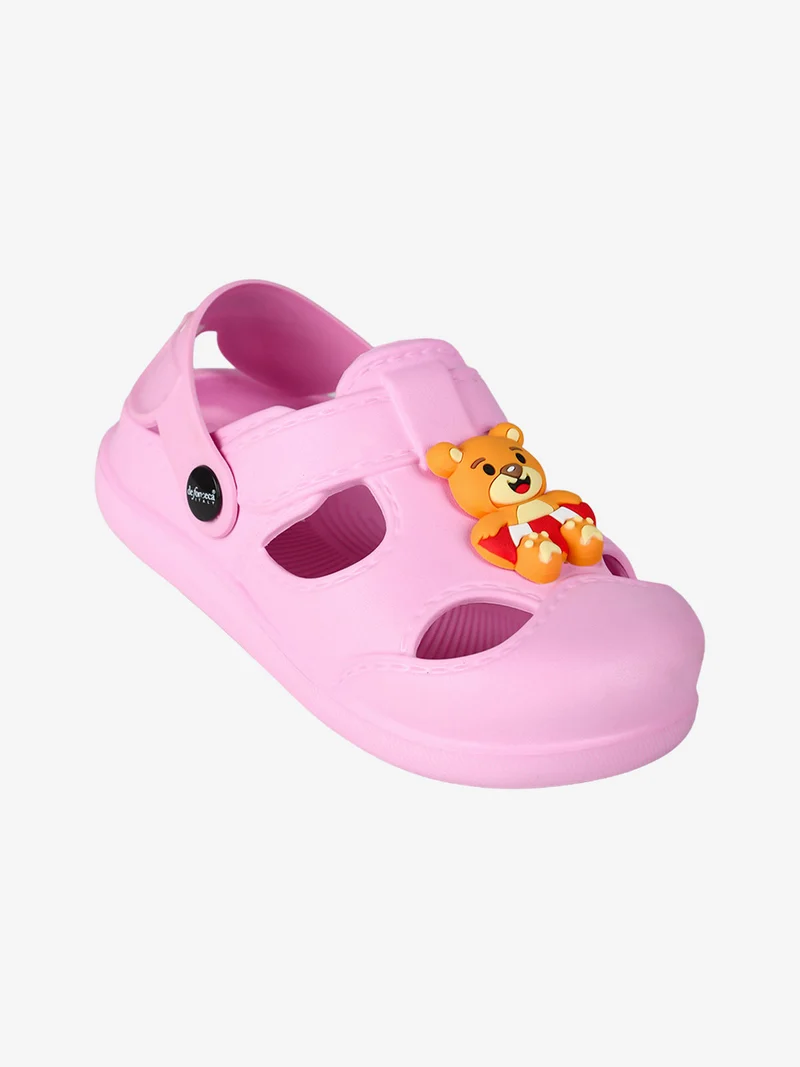 Sandali da bambina in gomma con punta chiusa - rosa