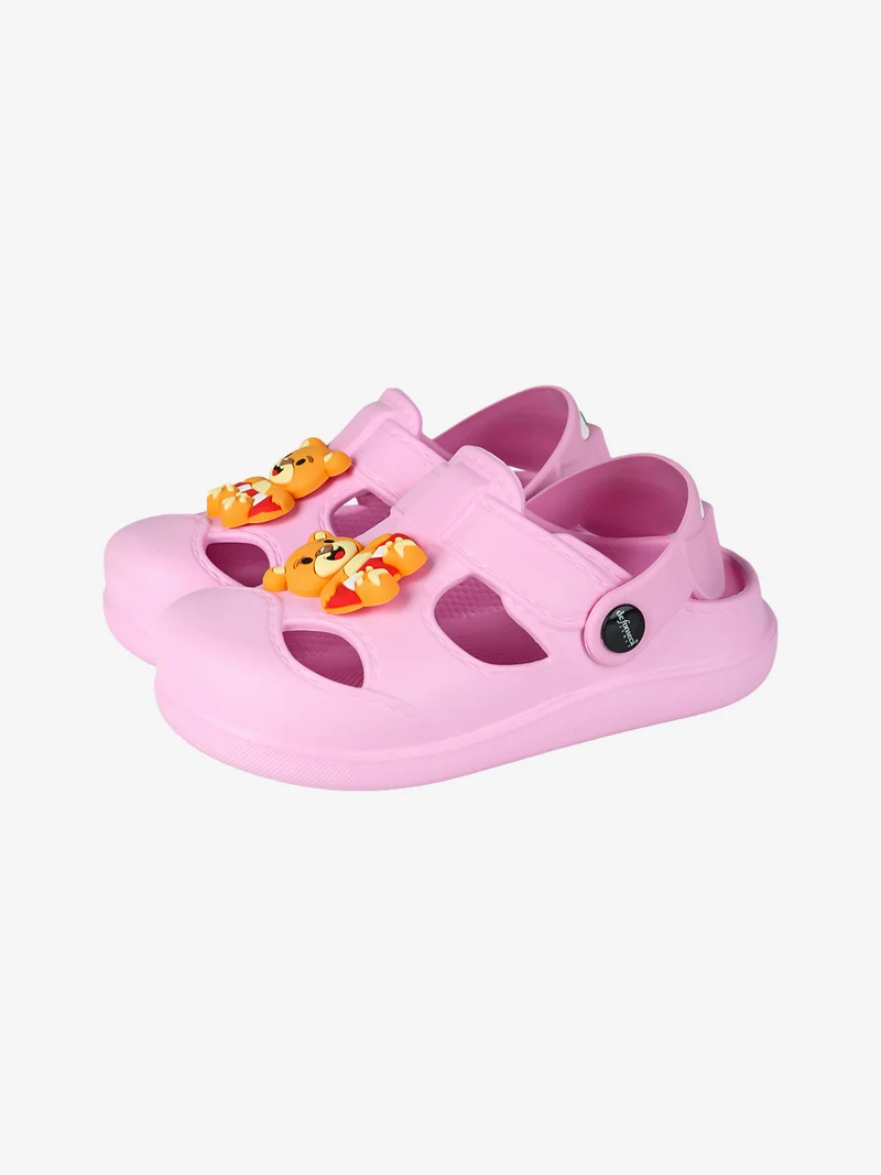 Sandali da bambina in gomma con punta chiusa - rosa